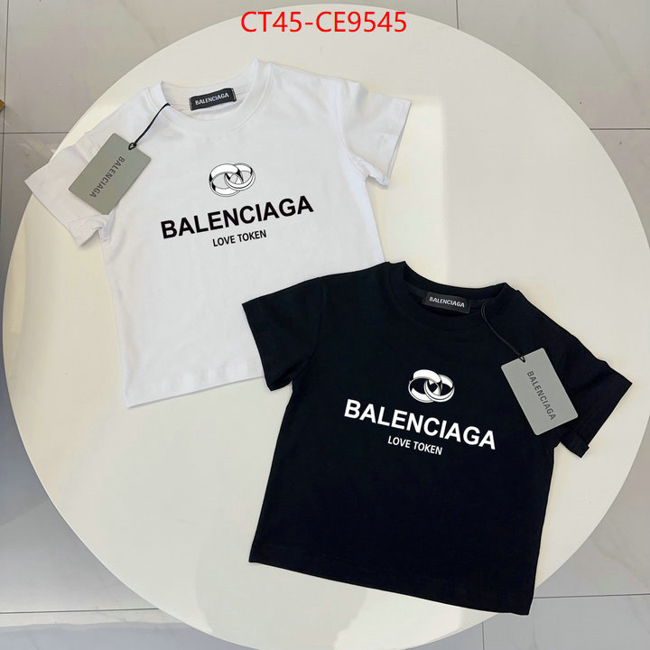 Kids clothing-Balenciaga,top perfect fake ID: CE9545,$: 45USD