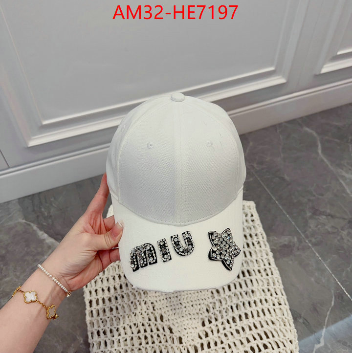 Cap (Hat)-Miu Miu,designer replica ID: HE7197,$: 32USD