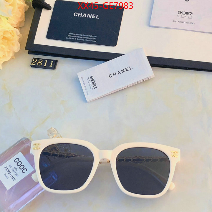 Glasses-Chanel,designer 1:1 replica ID: GE7983,$: 45USD