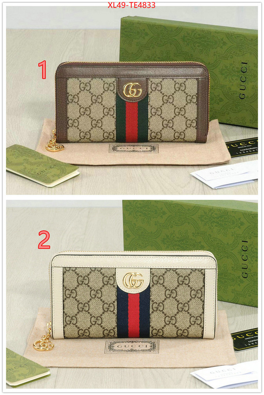 Gucci Bags(4A)-Wallet-,replica 1:1 high quality ID: TE4833,$: 49USD