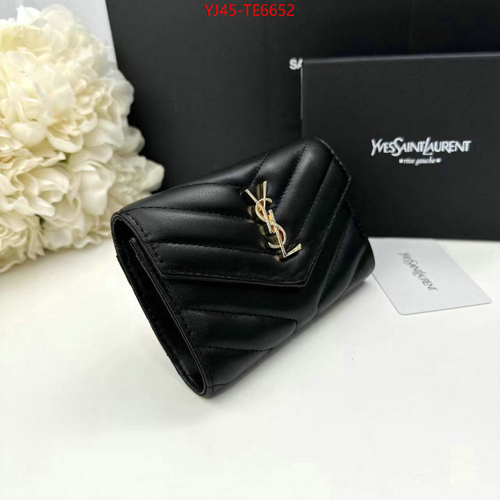 YSL Bag(4A)-Wallet-,replica for cheap ID: TE6652,$: 45USD