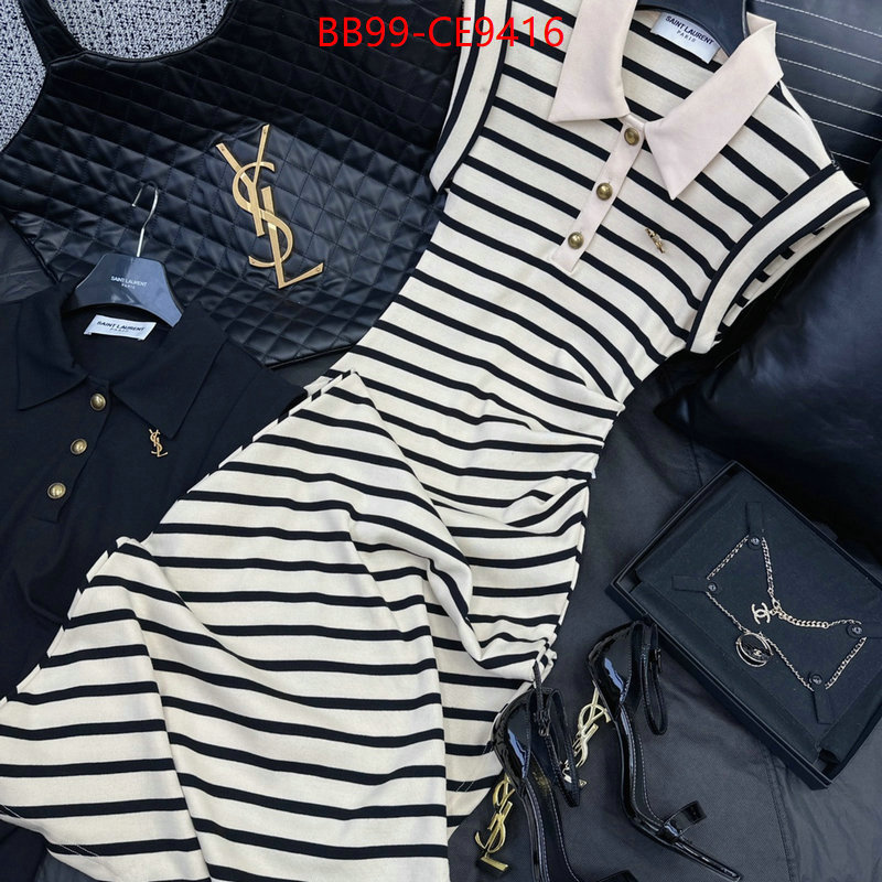 Clothing-YSL,where to buy replicas ID: CE9416,$: 99USD