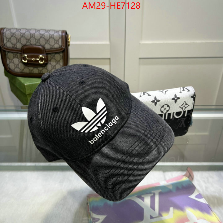 Cap (Hat)-Balenciaga,only sell high-quality ID: HE7128,$: 29USD