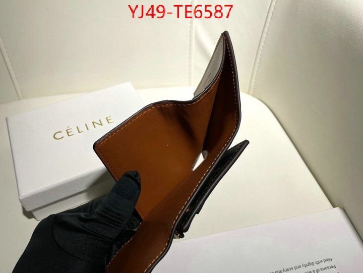 CELINE Bags(4A)-Wallet,aaaaa replica ID: TE6587,$: 49USD