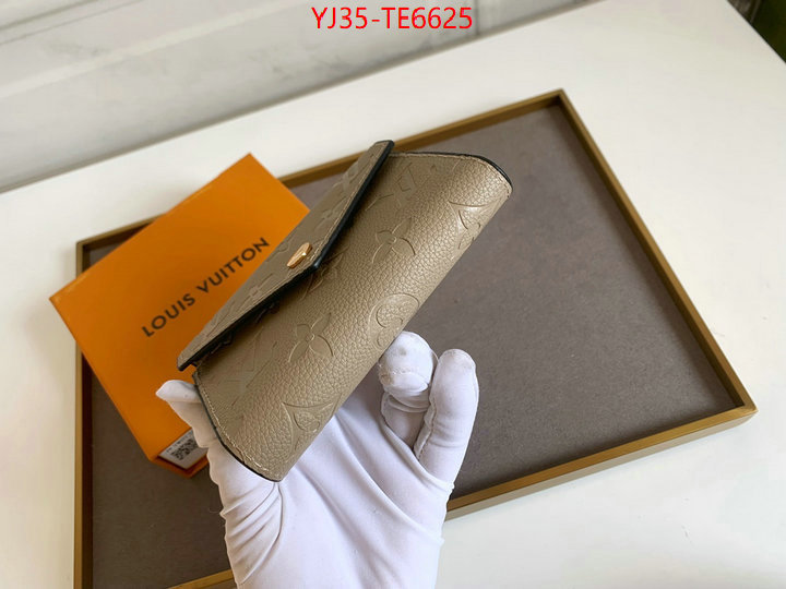 LV Bags(4A)-Wallet,highest quality replica ID: TE6625,$: 35USD