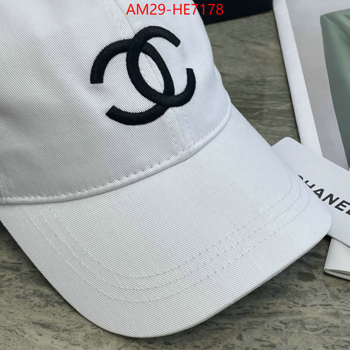 Cap (Hat)-Chanel,aaaaa replica designer ID: HE7178,$: 29USD