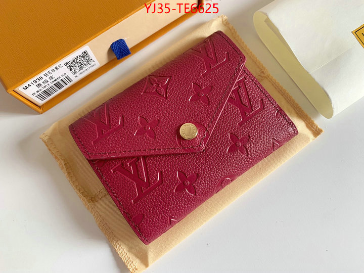 LV Bags(4A)-Wallet,highest quality replica ID: TE6625,$: 35USD