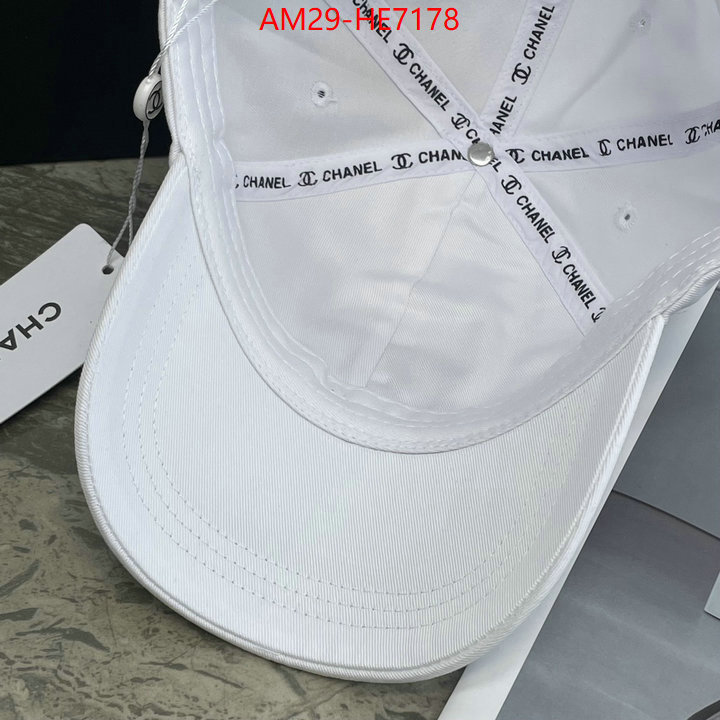 Cap (Hat)-Chanel,aaaaa replica designer ID: HE7178,$: 29USD