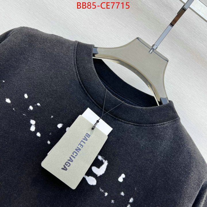 Clothing-Balenciaga,high quality aaaaa replica ID: CE7715,$: 85USD