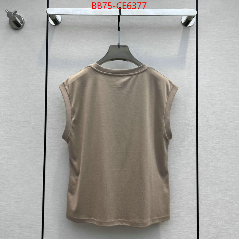 Clothing-MIU MIU,replica 1:1 high quality ID: CE6377,$: 75USD