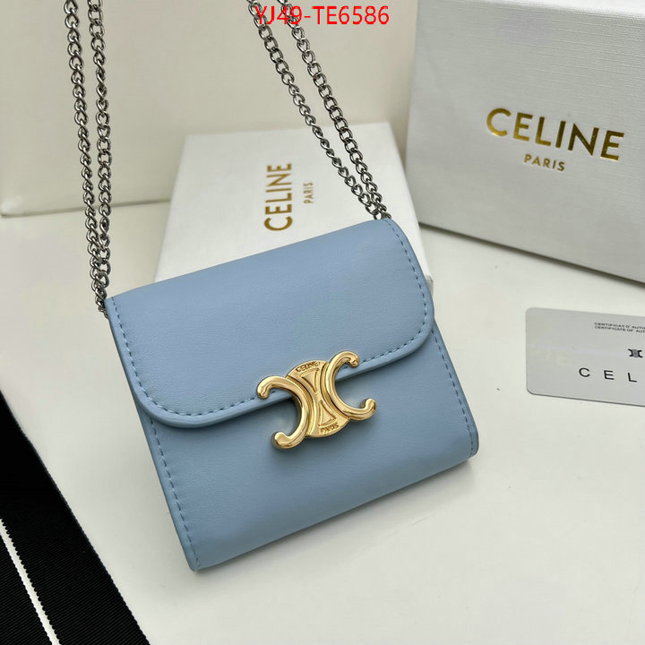 CELINE Bags(4A)-Wallet,first top ID: TE6586,$: 49USD