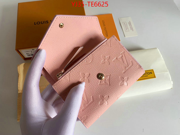 LV Bags(4A)-Wallet,highest quality replica ID: TE6625,$: 35USD