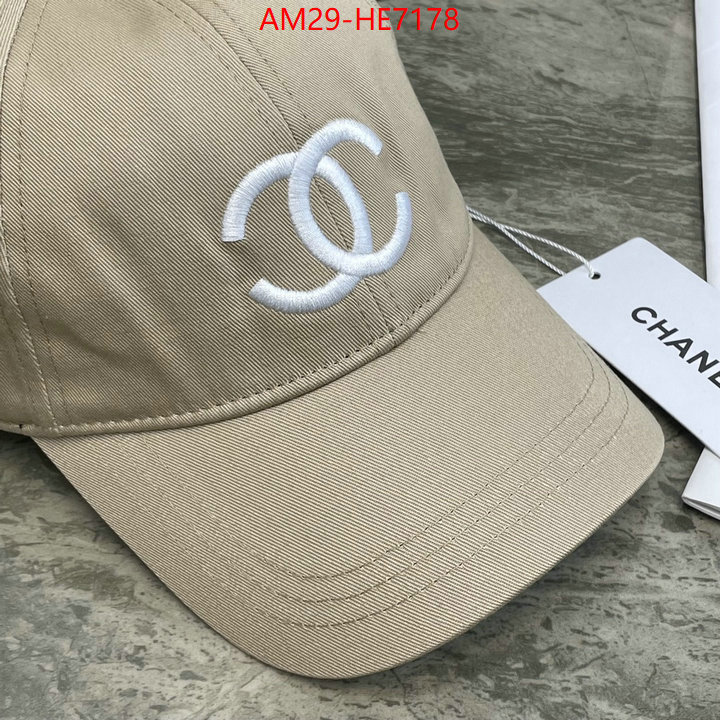 Cap (Hat)-Chanel,aaaaa replica designer ID: HE7178,$: 29USD