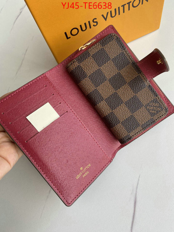 LV Bags(4A)-Wallet,best knockoff ID: TE6638,$: 45USD