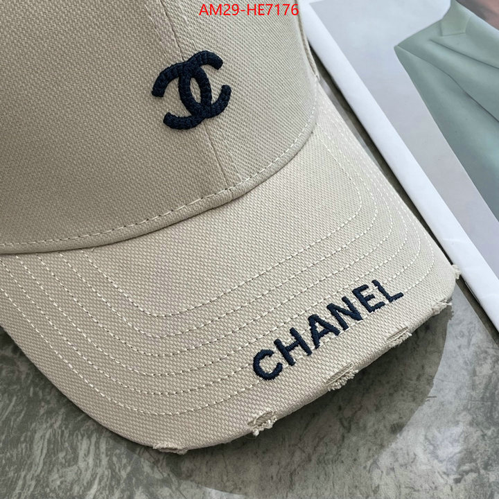 Cap (Hat)-Chanel,mirror copy luxury ID: HE7176,$: 29USD