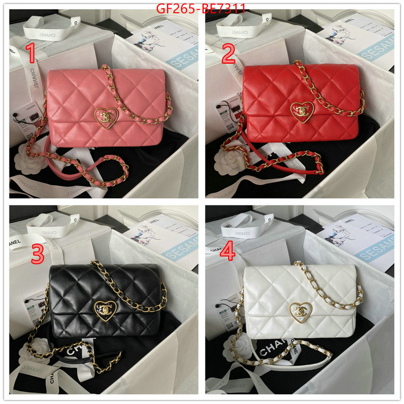 Chanel Bags(TOP)-Diagonal-,wholesale replica shop ID: BE7311,$: 265USD