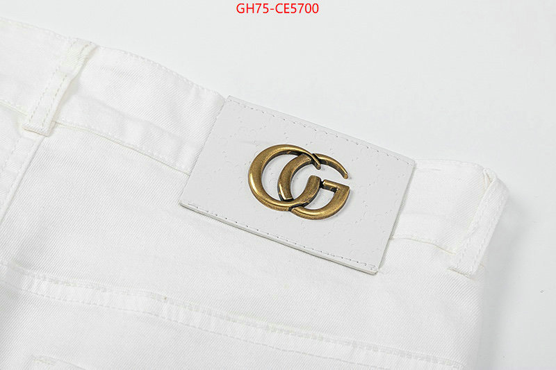 Clothing-Gucci,replica designer ID: CE5700,$: 75USD