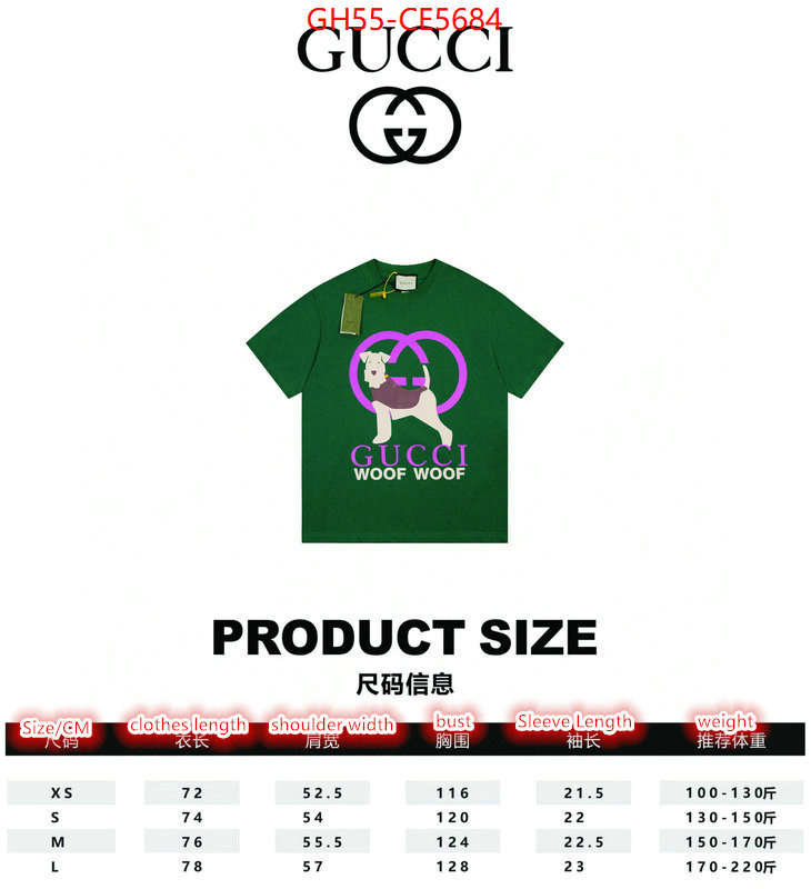 Clothing-Gucci,best aaaaa ID: CE5684,$: 55USD