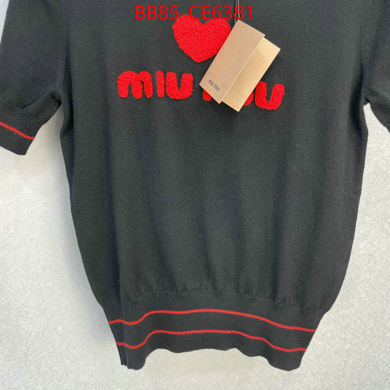 Clothing-MIU MIU,the best quality replica ID: CE6381,$: 85USD