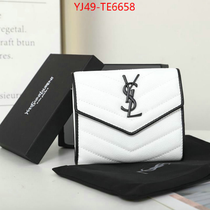 YSL Bag(4A)-Wallet-,outlet 1:1 replica ID: TE6658,$: 49USD