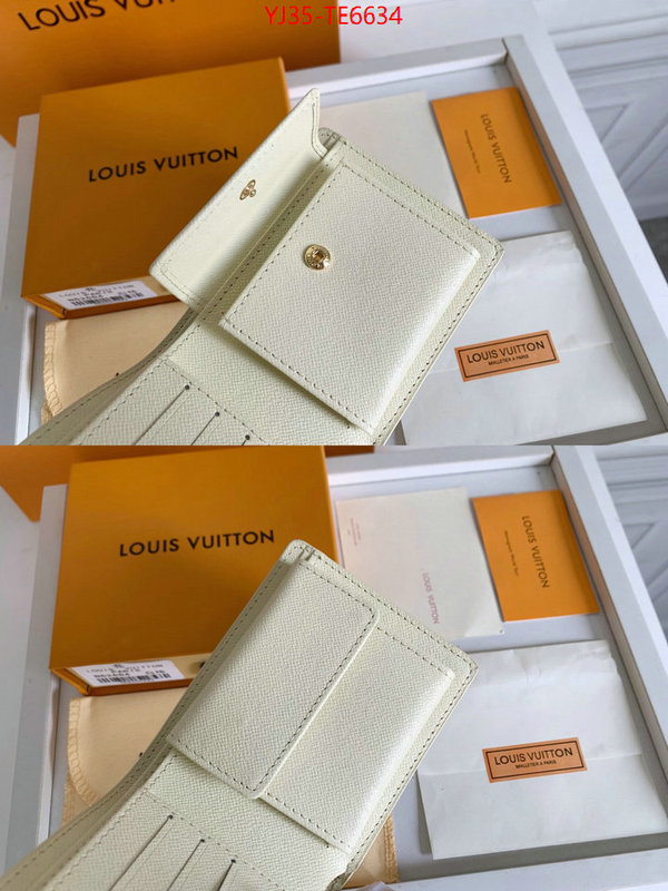 LV Bags(4A)-Wallet,cheap replica designer ID: TE6634,$: 35USD