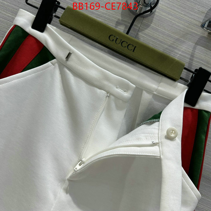 Clothing-Gucci,designer ID: CE7843,$: 169USD