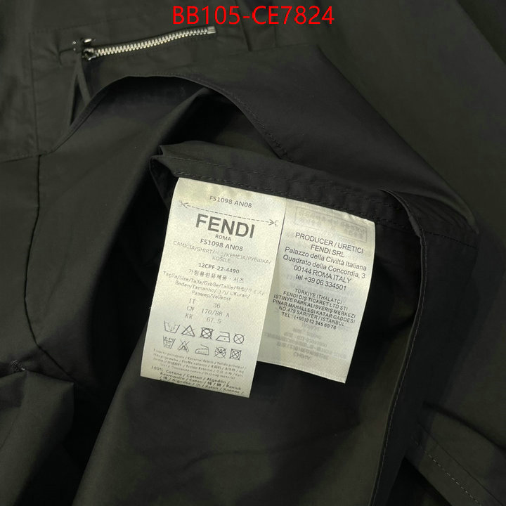 Clothing-Fendi,replica shop ID: CE7824,$: 105USD