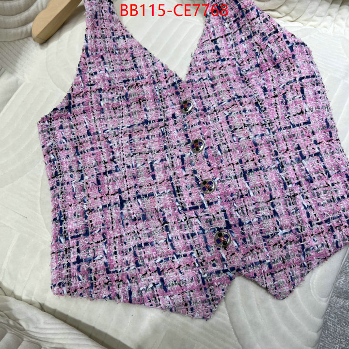 Clothing-Chanel,replica 1:1 high quality ID: CE7768,$: 115USD