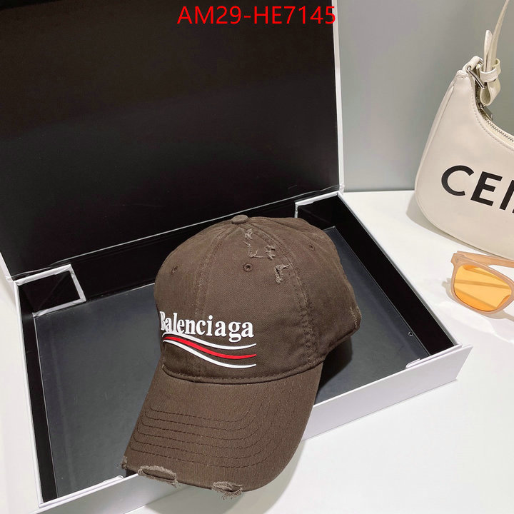Cap (Hat)-Balenciaga,top fake designer ID: HE7145,$: 29USD