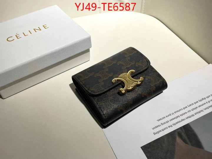 CELINE Bags(4A)-Wallet,aaaaa replica ID: TE6587,$: 49USD