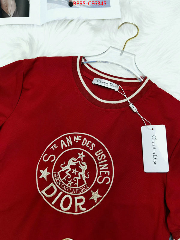 Clothing-Dior,brand designer replica ID: CE6345,$: 95USD