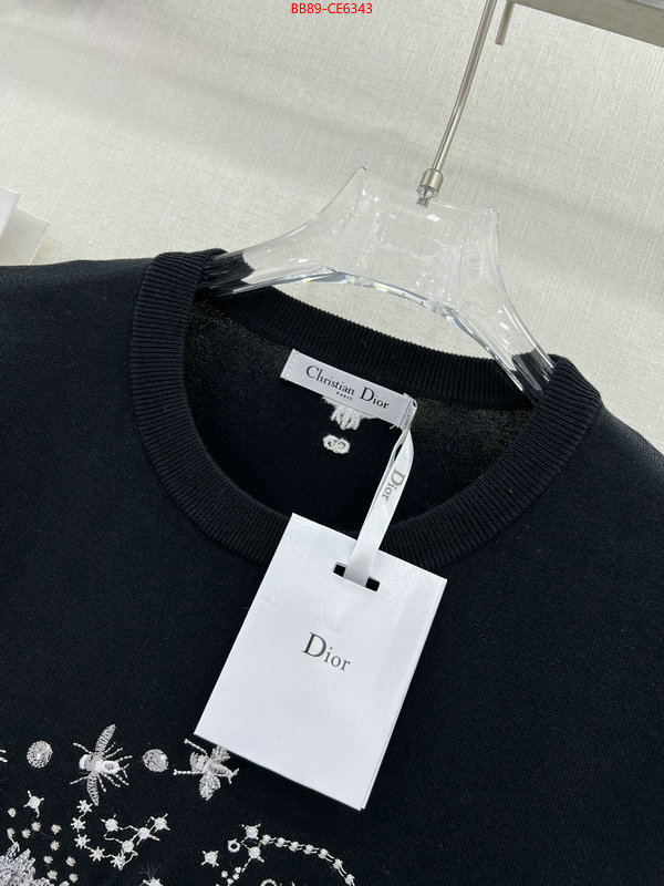 Clothing-Dior,wholesale 2023 replica ID: CE6343,$: 89USD