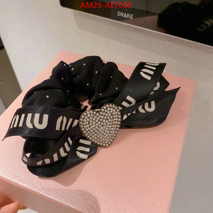 Hair band-MIU MIU,luxury cheap replica ID: AE7069,$: 29USD