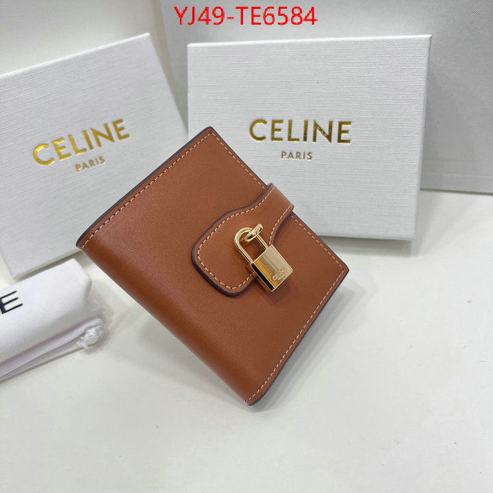 CELINE Bags(4A)-Wallet,buy best quality replica ID: TE6584,$: 49USD