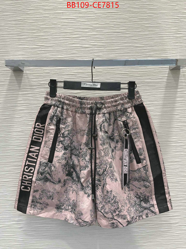 Clothing-Dior,top quality fake ID: CE7815,$: 109USD