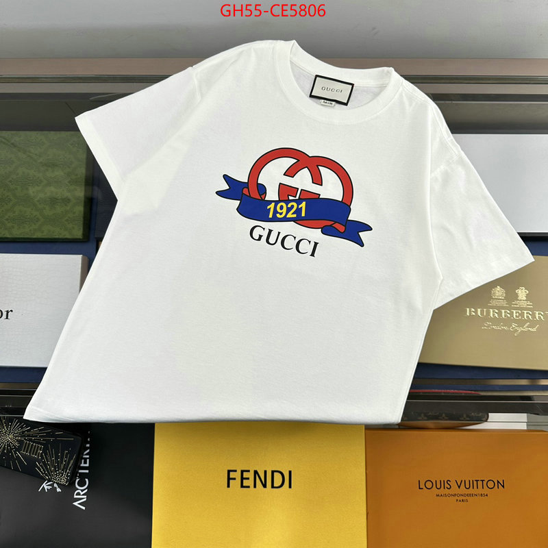 Clothing-Gucci,can you buy knockoff ID: CE5806,$: 55USD