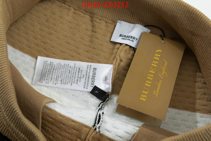 Clothing-Burberry,brand designer replica ID: CE3252,$: 55USD