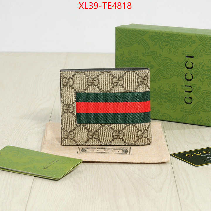 Gucci Bags(4A)-Wallet-,high quality replica designer ID: TE4818,$: 39USD