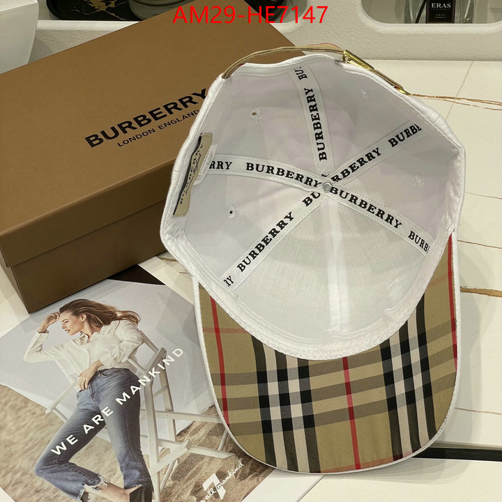 Cap (Hat)-Burberry,aaaaa ID: HE7147,$: 29USD