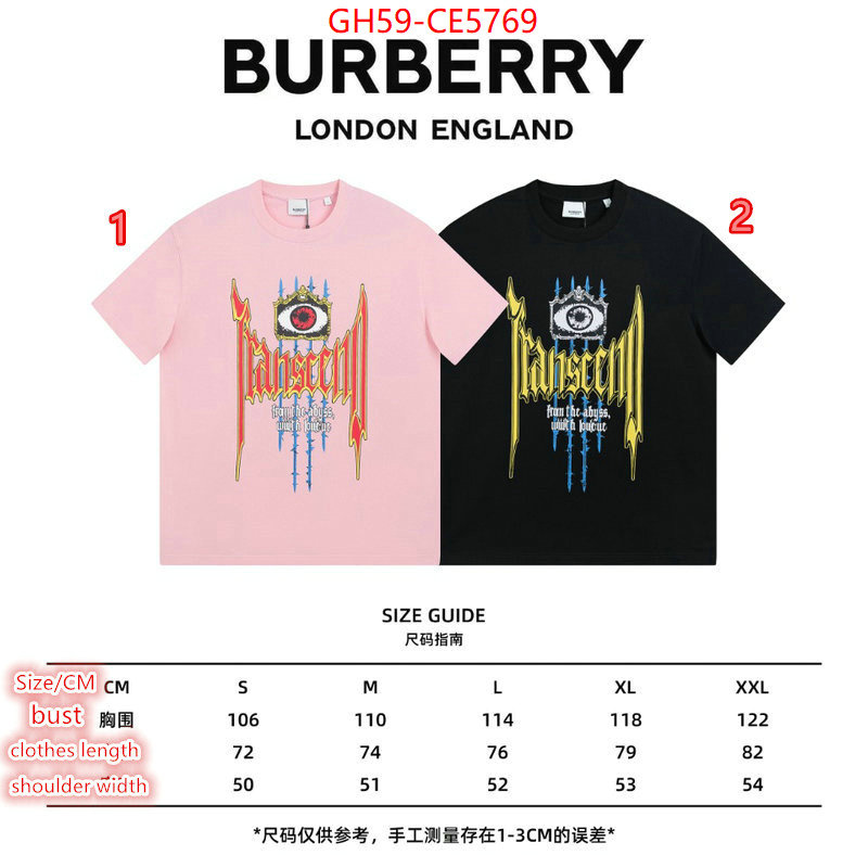 Clothing-Burberry,buy cheap replica ID: CE5769,$: 59USD