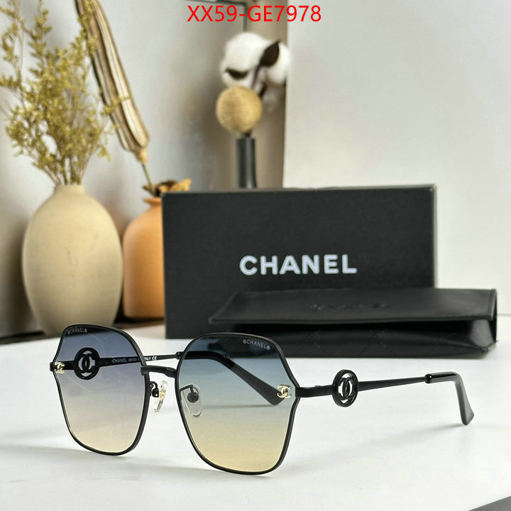 Glasses-Chanel,where to buy fakes ID: GE7978,$: 59USD