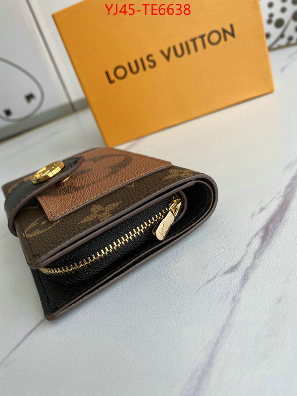 LV Bags(4A)-Wallet,best knockoff ID: TE6638,$: 45USD