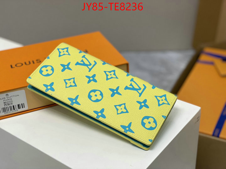 LV Bags(TOP)-Wallet,luxury cheap ID: TE8236,$: 85USD