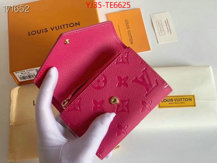 LV Bags(4A)-Wallet,highest quality replica ID: TE6625,$: 35USD