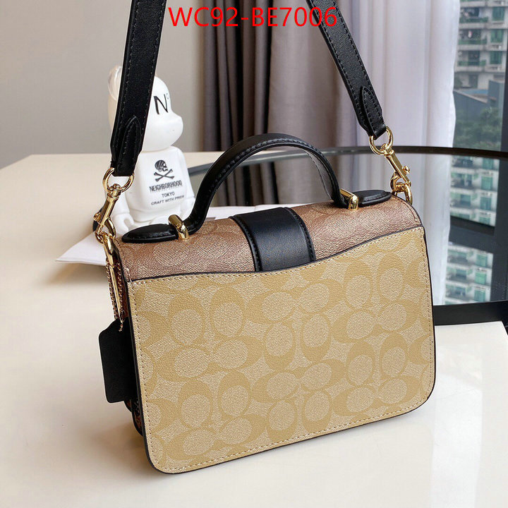 Coach Bags(4A)-Diagonal,top designer replica ID: BE7006,$: 92USD