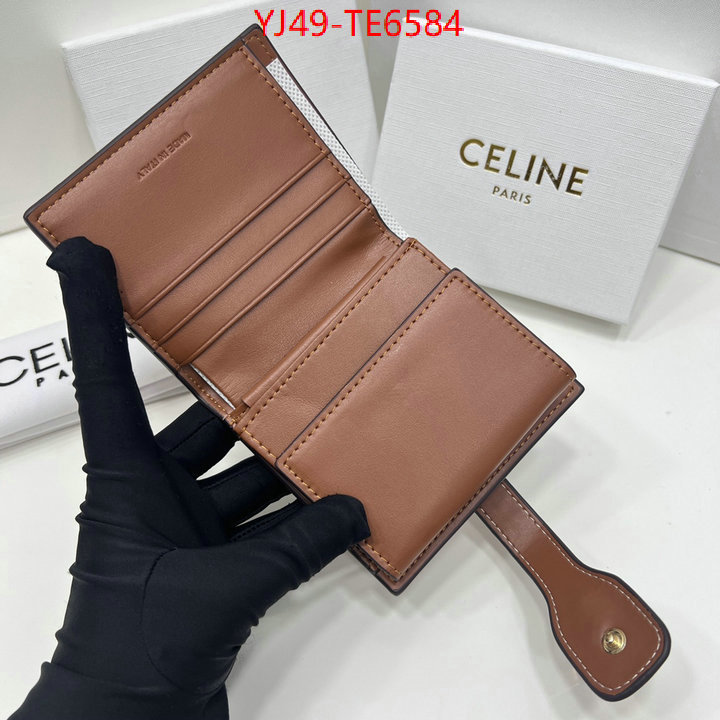 CELINE Bags(4A)-Wallet,buy best quality replica ID: TE6584,$: 49USD