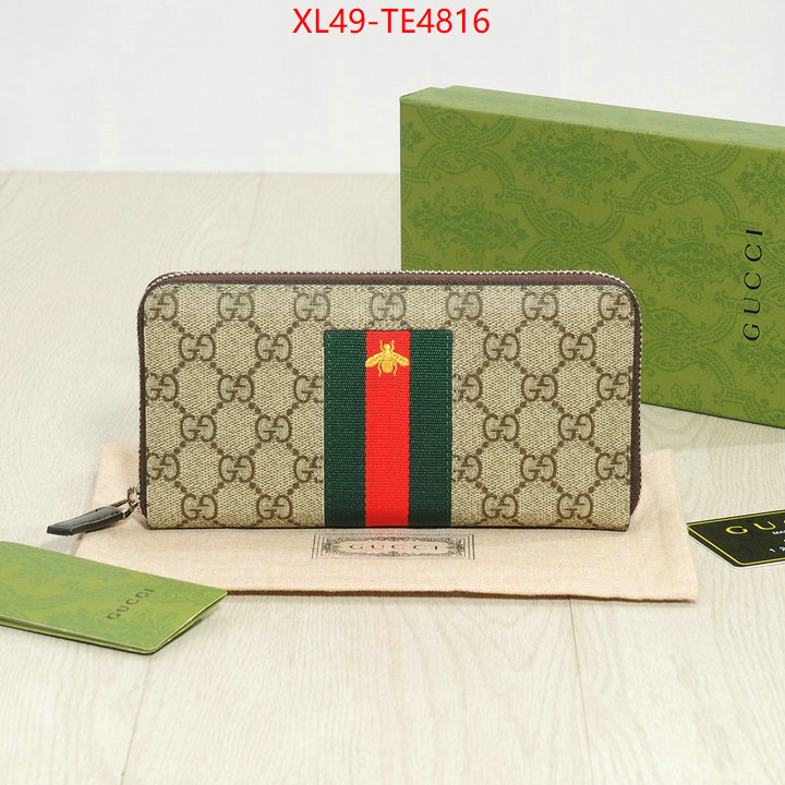 Gucci Bags(4A)-Wallet-,outlet 1:1 replica ID: TE4816,$: 49USD