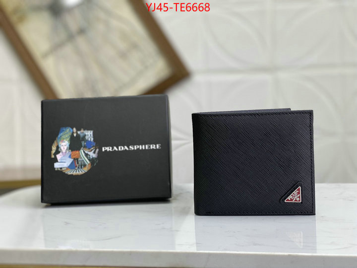 Prada Bags(4A)-Wallet,where to find the best replicas ID: TE6668,$: 45USD