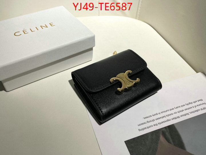 CELINE Bags(4A)-Wallet,aaaaa replica ID: TE6587,$: 49USD