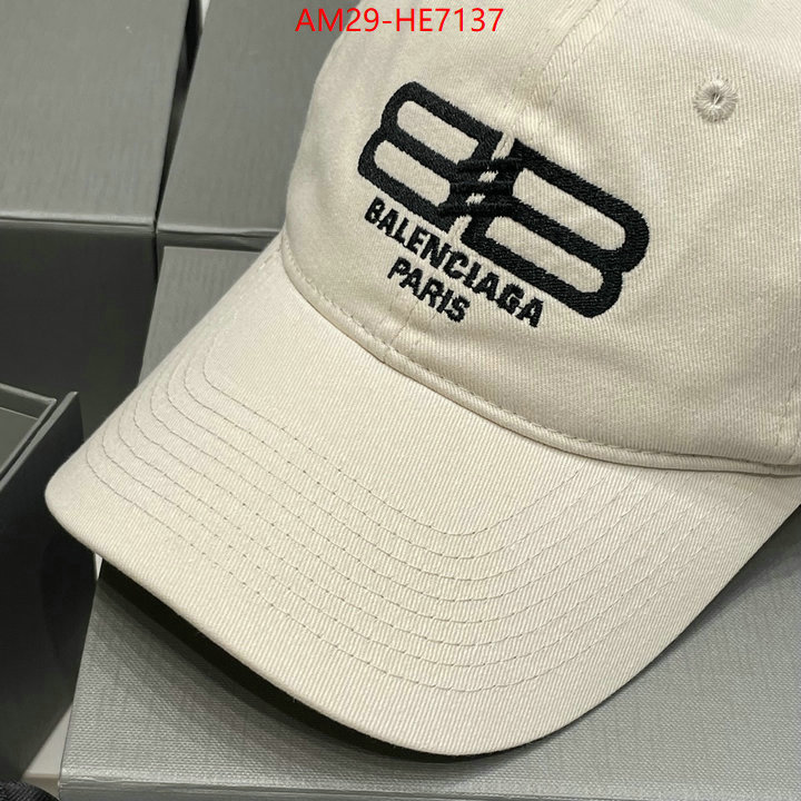 Cap (Hat)-Balenciaga,best quality designer ID: HE7137,$: 29USD